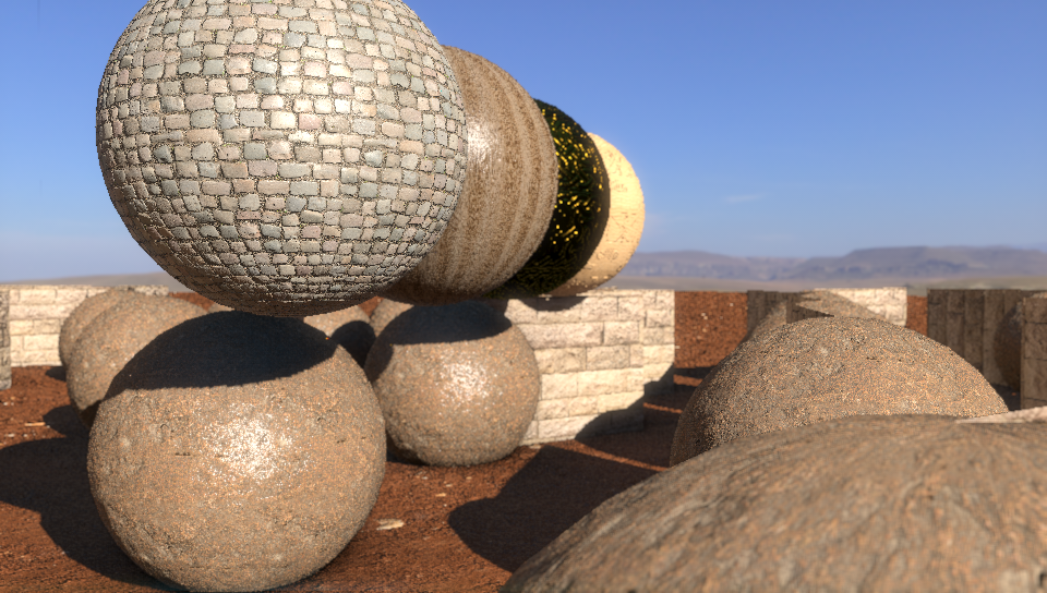 Normal mapping spheres